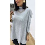 Poncho Mônica Cinza
