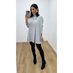 Poncho Mônica Cinza