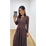 Vestido Flávia ML Marrom