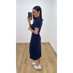 Vestido Envelope Azul Marinho