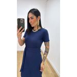 Vestido Envelope Azul Marinho