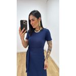 Vestido Envelope Azul Marinho