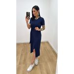 Vestido Envelope Azul Marinho