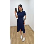 Vestido Envelope Azul Marinho