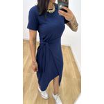 Vestido Envelope Azul Marinho