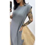 Vestido Eloah Cinza