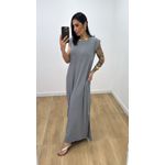 Vestido Eloah Cinza