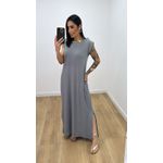 Vestido Eloah Cinza