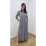 Vestido Eloah Cinza