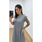 Vestido Eloah Cinza