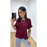Tshirt Babado Vinho