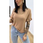 Tshirt Babado Nude