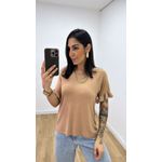 Tshirt Babado Nude