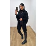 Poncho Aberto Preto