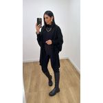 Poncho Aberto Preto