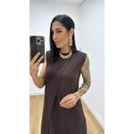 Vestido Maya Marrom