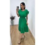 Vestido Lavínia Verde Bandeira