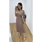 Vestido Manuela Caqui