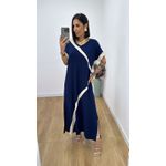Vestido Mirna Azul Marinho