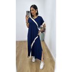 Vestido Mirna Azul Marinho