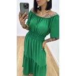 Vestido Tânia Verde Bandeira