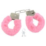 Algema Em Metal Simples Com Pelúcia Rosa