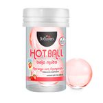 Bolinha Hot Ball Beija Muito Duplo Morango com Champanhe