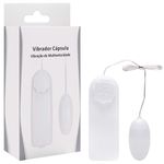 VIBRADOR BULLET CÁPSULA CIA IMPORT Cor:BRANCO- 1172