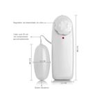 VIBRADOR BULLET CÁPSULA CIA IMPORT Cor:BRANCO- 1172
