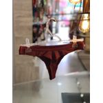 Calcinha Fio Duplo Cor Bordo GG (46)