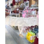 Calcinha Fio Rendada Tailandesa Branca U