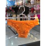 Calcinha Tanga Rendada Laranja P (40)