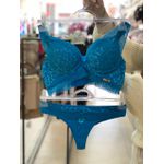 Conjunto Renda Azul Turquesa M(42)
