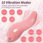 Estimulador Clitoriano Em Formato De Língua Com Aquecimento