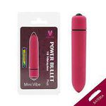 POWER BULLET MINI VIBE 10 VIBRACOES CIA IMPORT VERMELHO MBA1041
