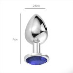 Plug Anal Metal Azul P