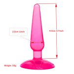 Plug Anal Silicone Cônico Rosa G