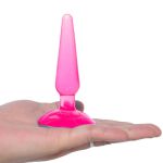 Plug Anal Silicone Cônico Rosa G