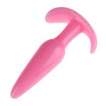 Plug Anal Silicone Cônico Rosa M