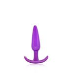Plug Anal Silicone Cônico Roxo M