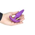 Plug Anal Silicone Cônico Roxo M
