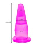 Plug anal Silicone Triângulo Rosa P