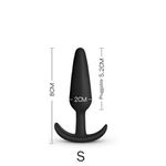 Plug Anal Silicone Preto P