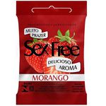 PRESERVATIVO MORANGO COM 3 UNIDADES SEX FREE