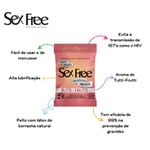 PRESERVATIVO TUTTI FRUTTI COM 3 UNIDADES SEX FREE