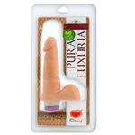 PROTESE VIBRADOR INTERNO COM ESCROTO 14 X 4CM SEXY FANTASY