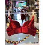 Sutiã Copa Em Microfibra Vermelho Cereja com Bojo 44 e Aro