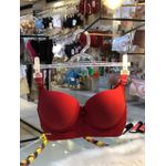 Sutiã Copa Em Microfibra Cereja com Bojo 46 e Aro