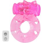 Anel Peniano Vibrador Bichinhos Rosa