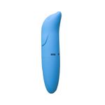 Vibrador Ponto G Golfinho Aveludado Azul